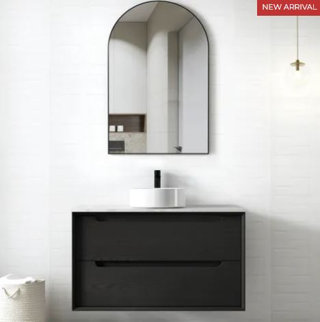 Noah Black Oak 900mm Wall Hung Vanity