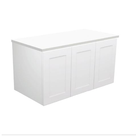 Mila 900mm Wall Hung Vanity Right Drawer