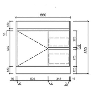Coco Narrow 600mm-900mm Floorstanding Vanity