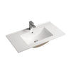 Quinn 900mm Matte White Wall Hung Vanity