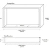 660mm x 360mm Shower Niche - Bayside Bathroom