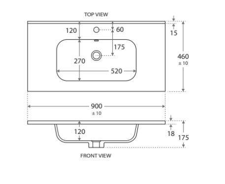Quarttro Ceramic Moulded Top - Bayside Bathroom