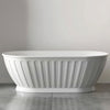 Abby 1700 Matte White Freestanding Bath