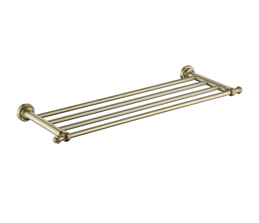 Abby Brushed Brass Towel Shelf