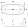 Ally Bath 1500-1700mm - Bayside Bathroom