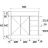 Antico Oak II Floorstanding Vanity 900mm-1500mm - Bayside Bathroom