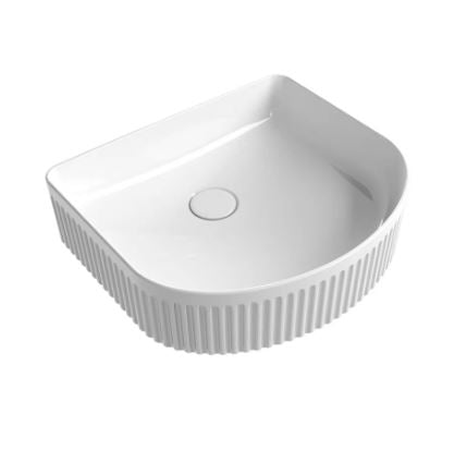 Ripley 415 Arched Basin Matte White