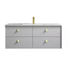Boston Light Grey 1200mm Wall Hung Vanity