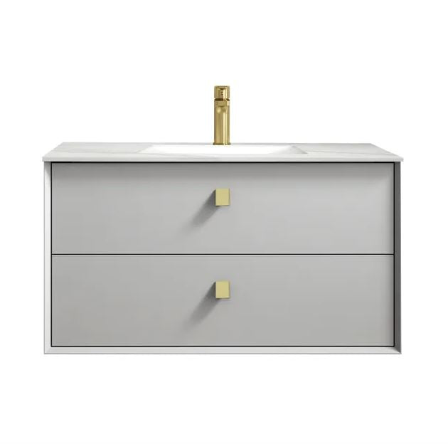 Boston Light Grey 900mm Wall Hung Vanity