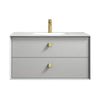 Boston Light Grey 900mm Wall Hung Vanity