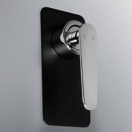 Atlanta Wall Mixer- Chrome Black