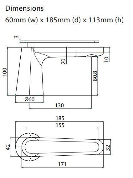 Atlanta Basin mixer- Chrome - Bayside Bathroom