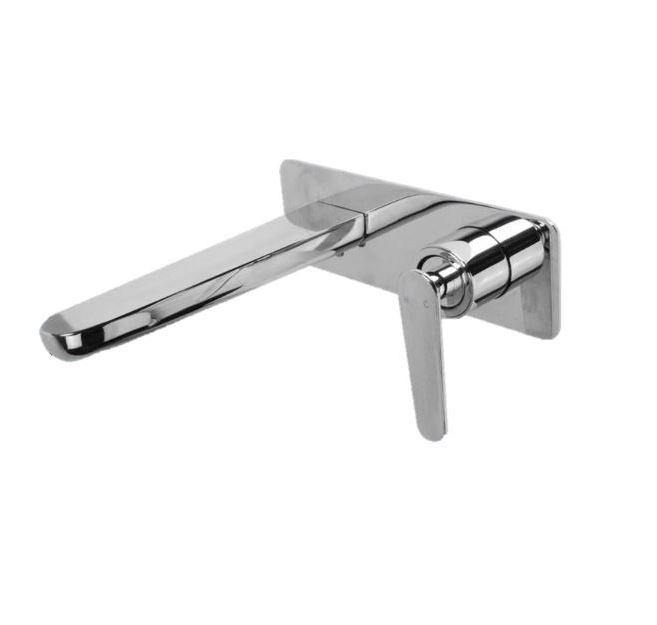 Atlanta Wall Mixer w/ spout- Chrome - Bayside Bathroom