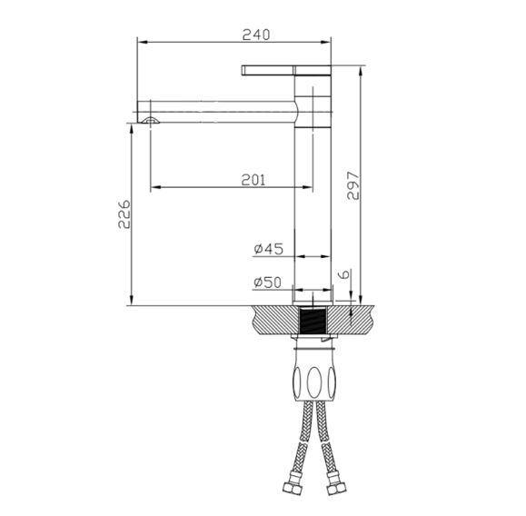 Audri Short Swivel Basin Mixer - Bayside Bathroom