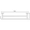 Axus 80cm Double Towel Rail - Bayside Bathroom