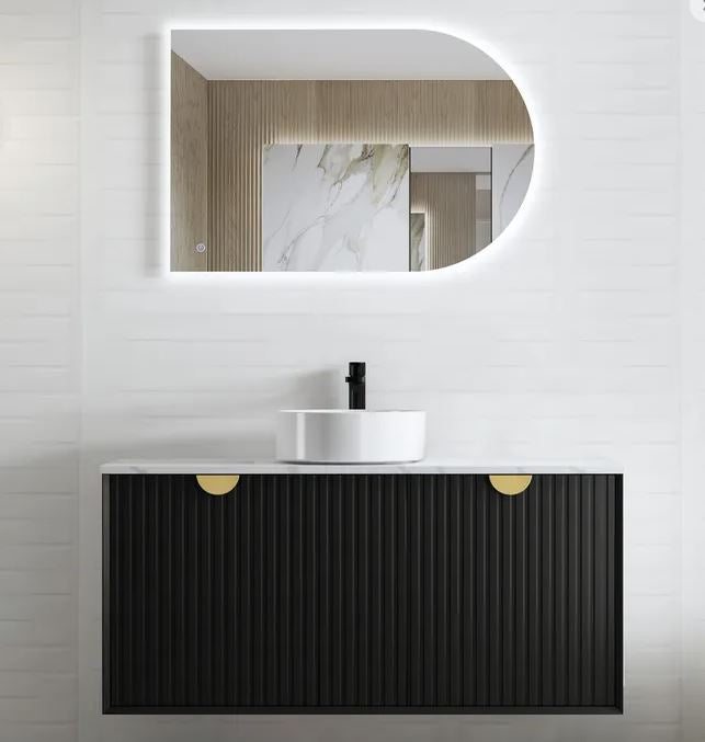 Finley Matte Black 1200mm Wall Hung Vanity