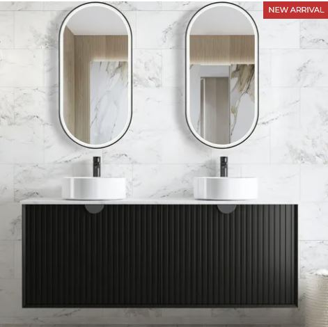 Finley Matte Black 1500mm Wall Hung Vanity