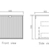 Finley Matte Black 600mm Wall Hung Vanity