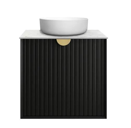 Finley Matte Black 600mm Wall Hung Vanity