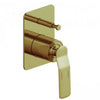 Synergii Shower or Bath Mixer with Diverter Button - Brushed Brass