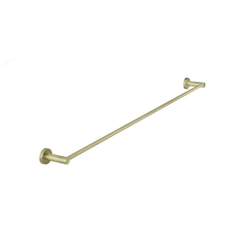 Meir Round Single Towel Rail 900mm - Tiger Bronze