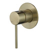 Round Mini Shower mixer - Brushed Brass