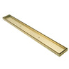 Brushed Brass Tile insert 600mm Shower Grate