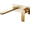 Synergii Wall Mount Basin Mixer - Brushed Brass