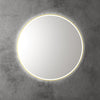 Round 900mm Brushed Gold Framed LED Mirror