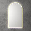 Arch 500 Brushed Gold Framed LED Mirror