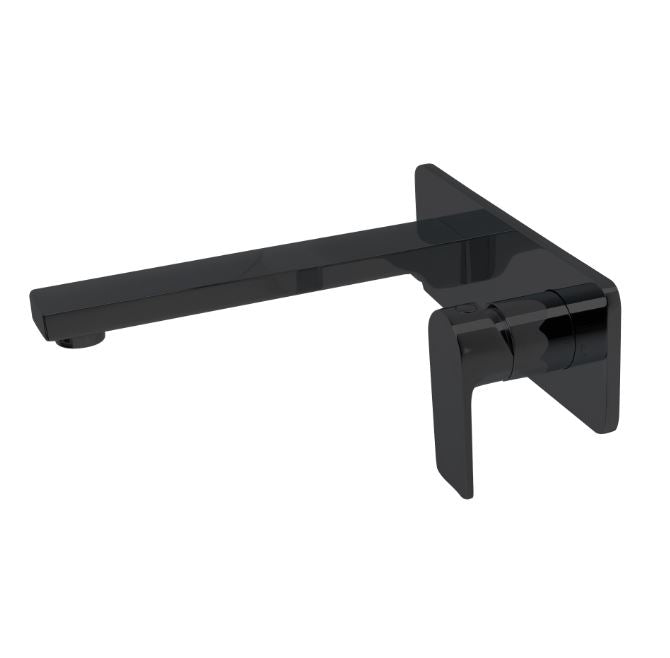 The Gabe Leva Matte Black Wall Outlet Mixer