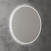 Round 700mm Brushed Nickel Framed LED Mirror