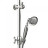 Lillian Twin Rail Shower - Brushed Nickel