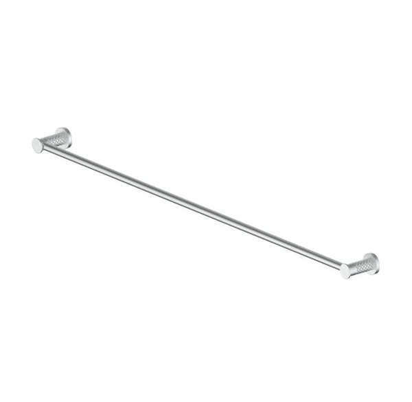 Textura Single Towel Rail - Brushed Brass