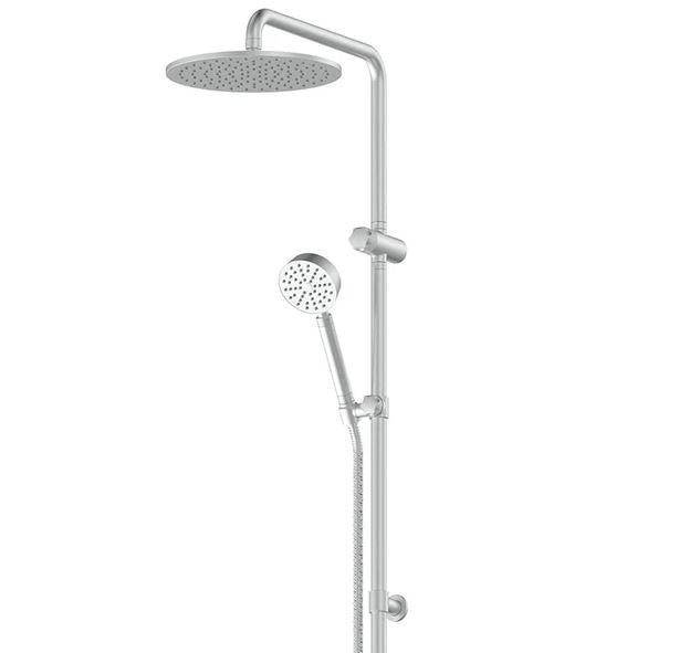 Gisele Twin Rail Shower - Brushed Nickel