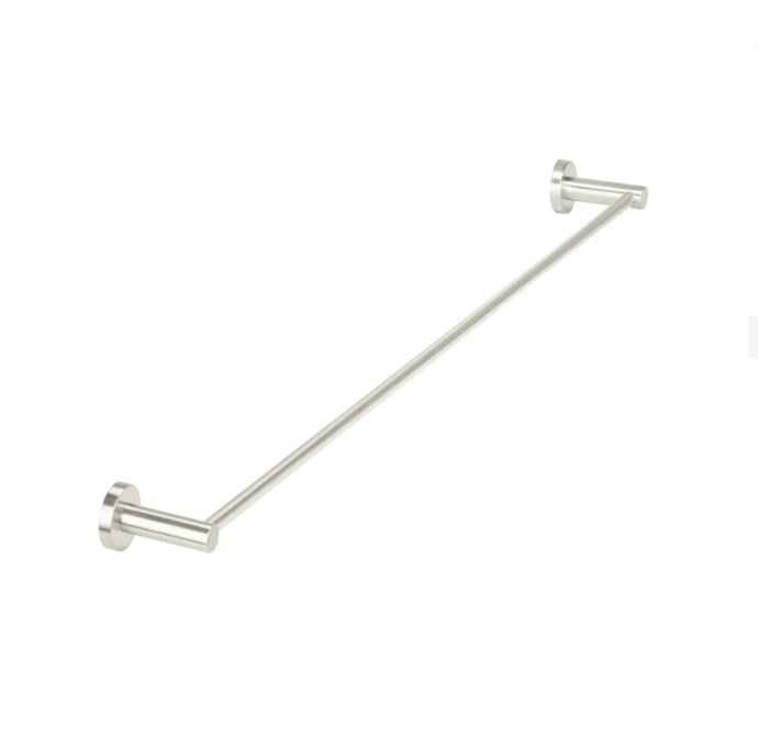 Meir Round Single Towel Rail 900mm - Brushed Nickel