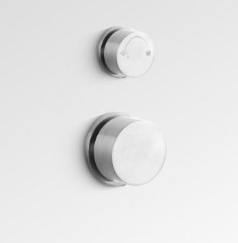 Element Bath/Shower Diverter Mixer - Brushed Nickel