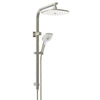 Corban Twin Rail Shower - Brushed Nickel - Bayside Bathroom