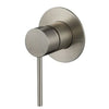 Round Mini Shower mixer - Brushed Nickel