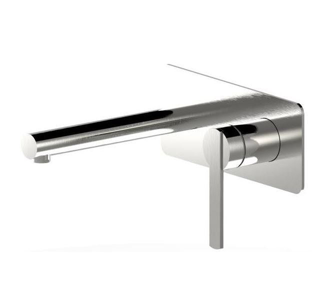 Niko Wall Mount Basin/Bath Set - Brushed Nickel