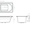 Bambino Bath 1510 & 1650mm - Bayside Bathroom