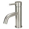 Meir Round Basin mixer Curved - Brushed Nickel - Bayside Bathroom