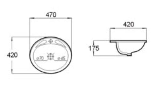 Lily 470 Insert Basin