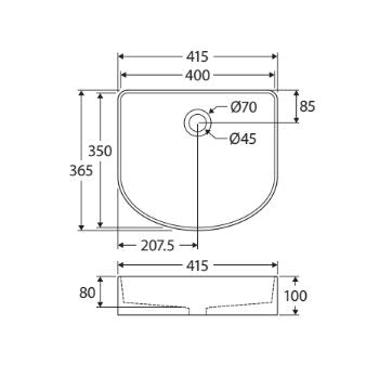Arched Basin 415