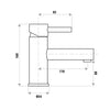 Elle Stainless Steel Basin Mixer
