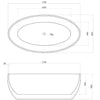 Leslie White Freestanding Bath 1540-1700mm