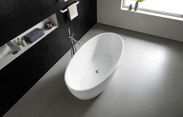 Leslie White Freestanding Bath 1540-1700mm
