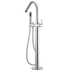 Round Mini Freestanding Bath Mixer - Chrome