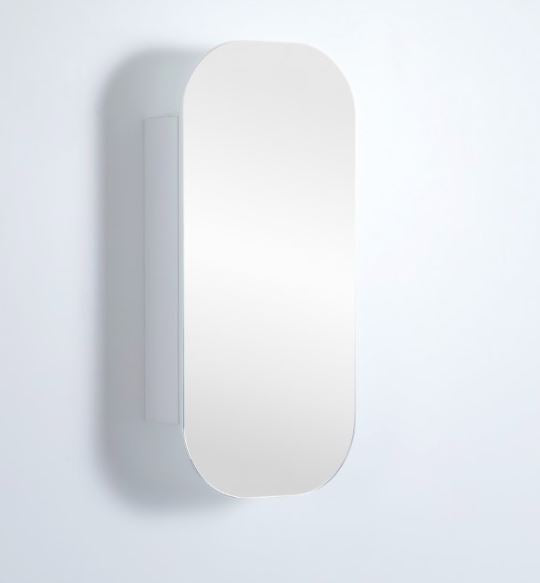 Bella 400 Matte White Shaving Cabinet