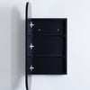 Bella 600 Matte Black Shaving Cabinet